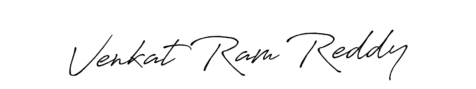 Use a signature maker to create a handwritten signature online. With this signature software, you can design (Antro_Vectra_Bolder) your own signature for name Venkat Ram Reddy. Venkat Ram Reddy signature style 7 images and pictures png