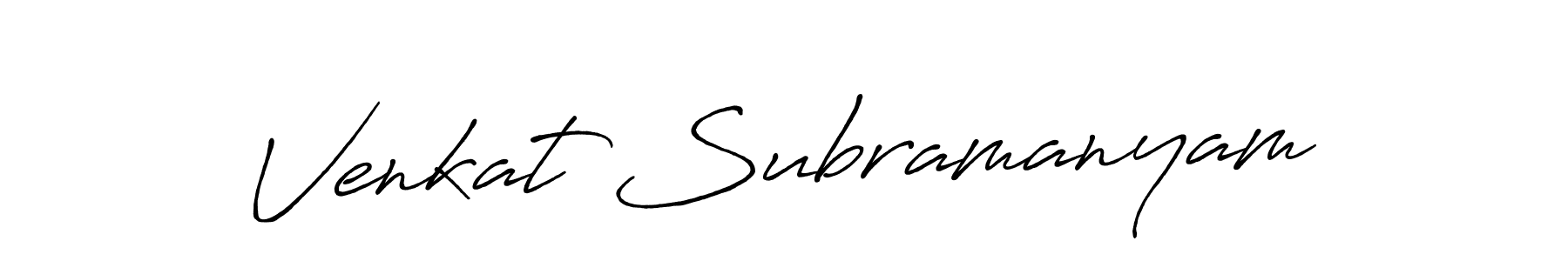 Also You can easily find your signature by using the search form. We will create Venkat Subramanyam name handwritten signature images for you free of cost using Antro_Vectra_Bolder sign style. Venkat Subramanyam signature style 7 images and pictures png