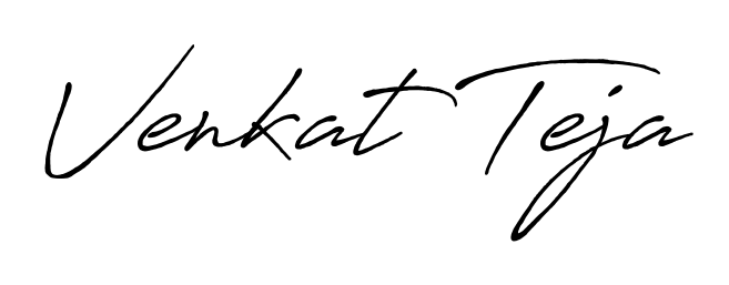 Try this chic Venkat Teja handwritten sign style. Using Antro_Vectra_Bolder font elements, it gives your name a sleek, memorable identity. Venkat Teja signature style 7 images and pictures png