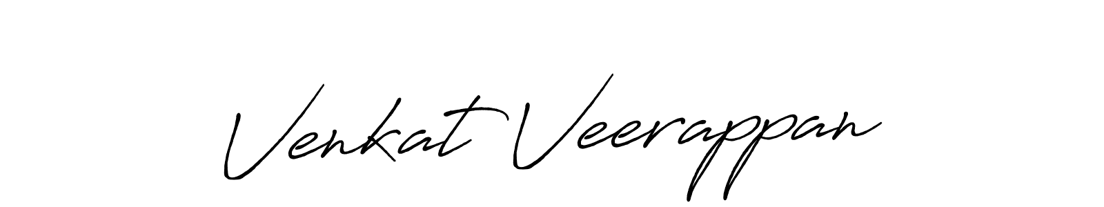 How to make Venkat Veerappan name signature. Use Antro_Vectra_Bolder style for creating short signs online. This is the latest handwritten sign. Venkat Veerappan signature style 7 images and pictures png