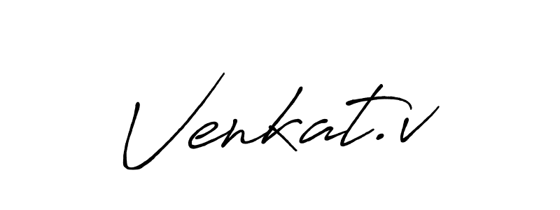 Make a beautiful signature design for name Venkat.v. Use this online signature maker to create a handwritten signature for free. Venkat.v signature style 7 images and pictures png