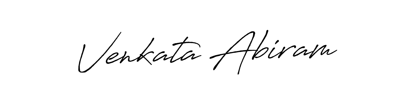 Venkata Abiram stylish signature style. Best Handwritten Sign (Antro_Vectra_Bolder) for my name. Handwritten Signature Collection Ideas for my name Venkata Abiram. Venkata Abiram signature style 7 images and pictures png