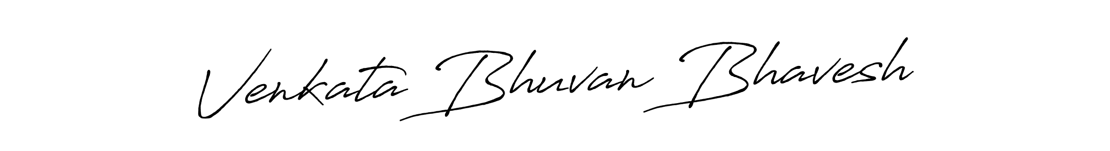 Use a signature maker to create a handwritten signature online. With this signature software, you can design (Antro_Vectra_Bolder) your own signature for name Venkata Bhuvan Bhavesh. Venkata Bhuvan Bhavesh signature style 7 images and pictures png