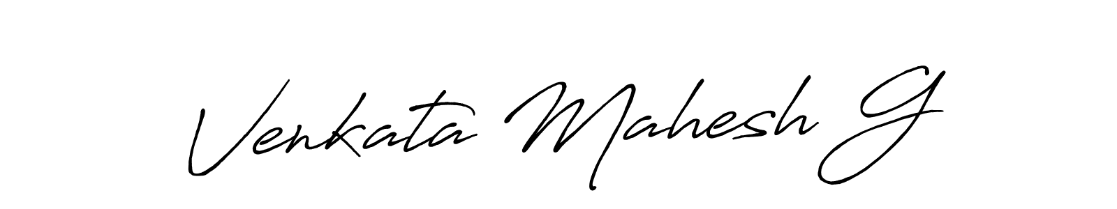 Also we have Venkata Mahesh G name is the best signature style. Create professional handwritten signature collection using Antro_Vectra_Bolder autograph style. Venkata Mahesh G signature style 7 images and pictures png