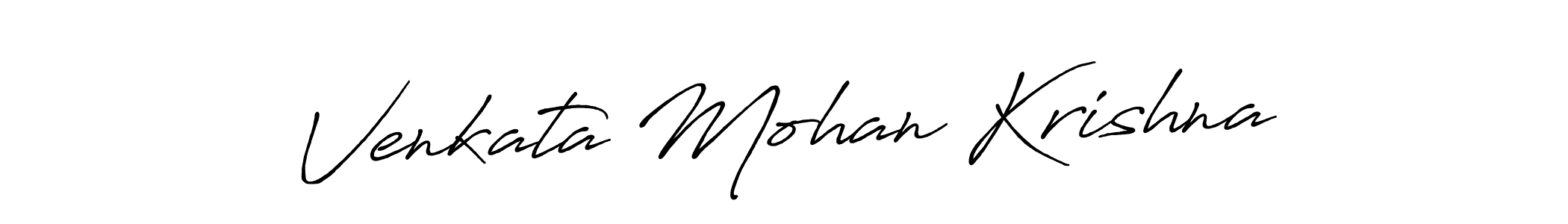 Antro_Vectra_Bolder is a professional signature style that is perfect for those who want to add a touch of class to their signature. It is also a great choice for those who want to make their signature more unique. Get Venkata Mohan Krishna name to fancy signature for free. Venkata Mohan Krishna signature style 7 images and pictures png