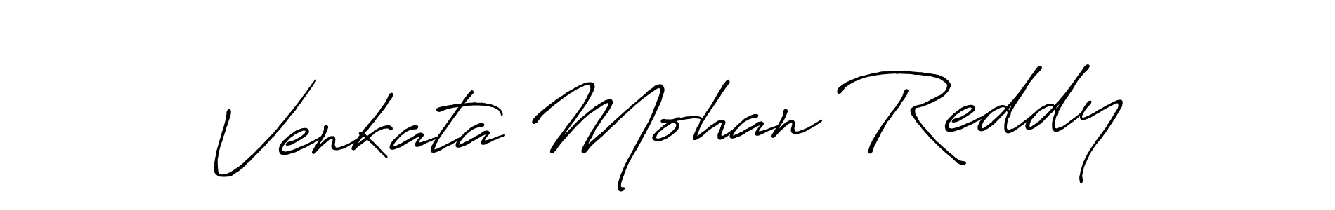 Venkata Mohan Reddy stylish signature style. Best Handwritten Sign (Antro_Vectra_Bolder) for my name. Handwritten Signature Collection Ideas for my name Venkata Mohan Reddy. Venkata Mohan Reddy signature style 7 images and pictures png