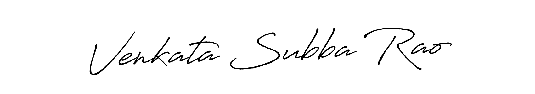 It looks lik you need a new signature style for name Venkata Subba Rao. Design unique handwritten (Antro_Vectra_Bolder) signature with our free signature maker in just a few clicks. Venkata Subba Rao signature style 7 images and pictures png