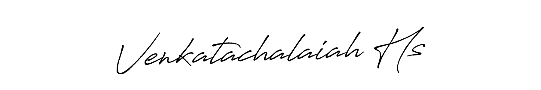 The best way (Antro_Vectra_Bolder) to make a short signature is to pick only two or three words in your name. The name Venkatachalaiah Hs include a total of six letters. For converting this name. Venkatachalaiah Hs signature style 7 images and pictures png