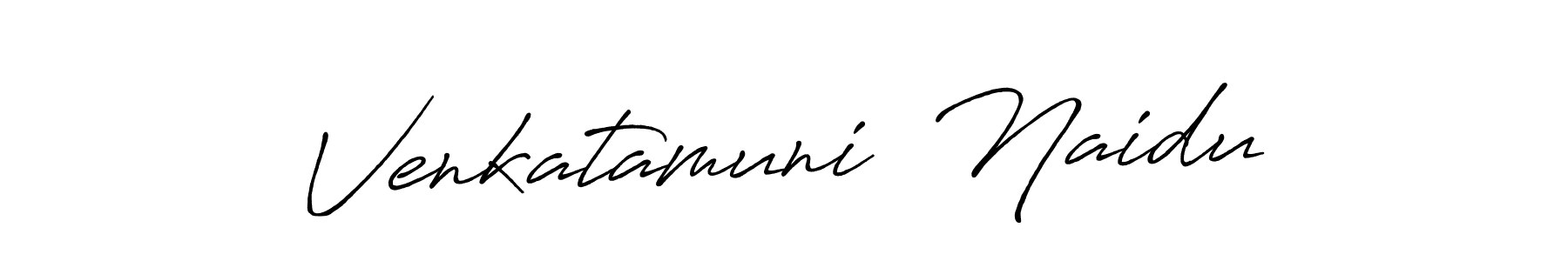 Use a signature maker to create a handwritten signature online. With this signature software, you can design (Antro_Vectra_Bolder) your own signature for name Venkatamuni  Naidu. Venkatamuni  Naidu signature style 7 images and pictures png