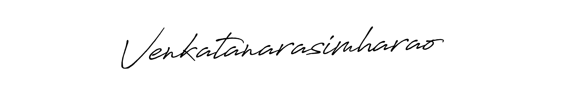 Make a beautiful signature design for name Venkatanarasimharao. With this signature (Antro_Vectra_Bolder) style, you can create a handwritten signature for free. Venkatanarasimharao signature style 7 images and pictures png