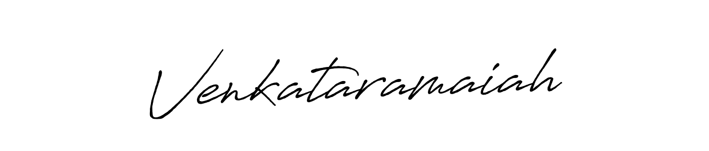 Make a beautiful signature design for name Venkataramaiah. With this signature (Antro_Vectra_Bolder) style, you can create a handwritten signature for free. Venkataramaiah signature style 7 images and pictures png