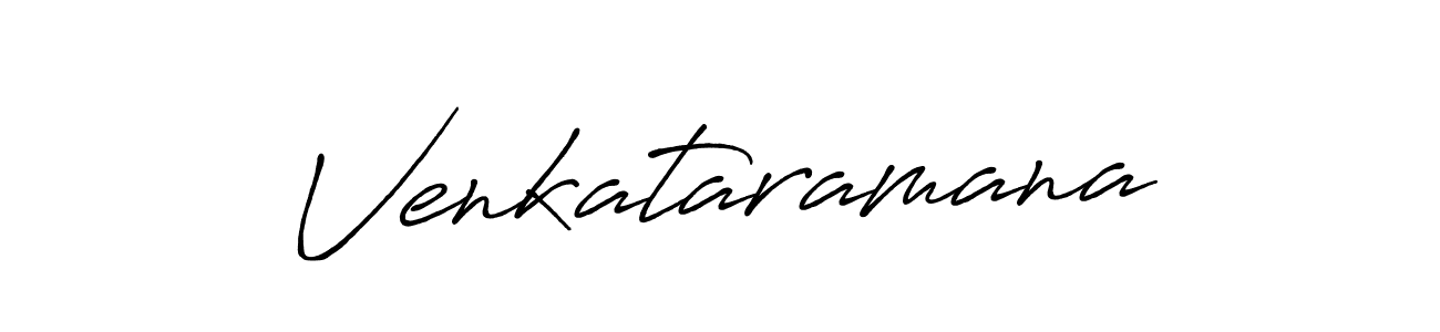 Make a beautiful signature design for name Venkataramana. With this signature (Antro_Vectra_Bolder) style, you can create a handwritten signature for free. Venkataramana signature style 7 images and pictures png