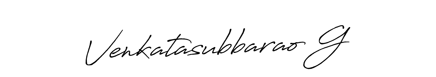 How to Draw Venkatasubbarao G signature style? Antro_Vectra_Bolder is a latest design signature styles for name Venkatasubbarao G. Venkatasubbarao G signature style 7 images and pictures png