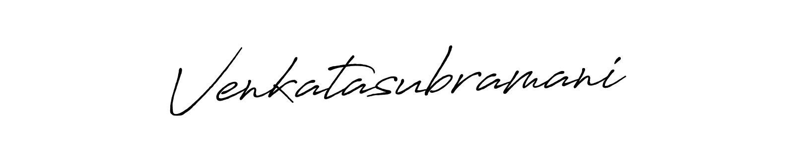 How to make Venkatasubramani signature? Antro_Vectra_Bolder is a professional autograph style. Create handwritten signature for Venkatasubramani name. Venkatasubramani signature style 7 images and pictures png