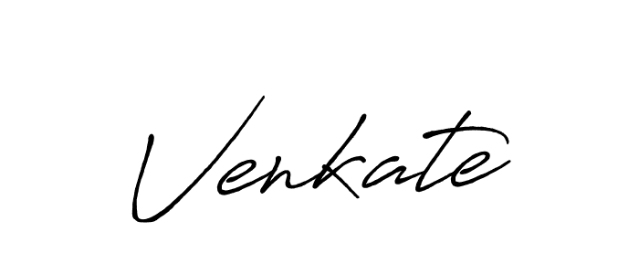 Use a signature maker to create a handwritten signature online. With this signature software, you can design (Antro_Vectra_Bolder) your own signature for name Venkate. Venkate signature style 7 images and pictures png