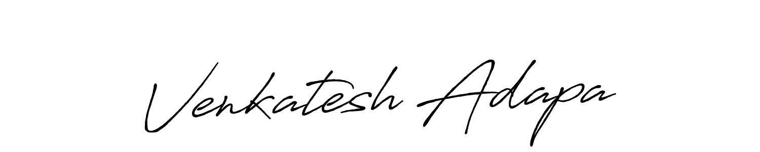 It looks lik you need a new signature style for name Venkatesh Adapa. Design unique handwritten (Antro_Vectra_Bolder) signature with our free signature maker in just a few clicks. Venkatesh Adapa signature style 7 images and pictures png