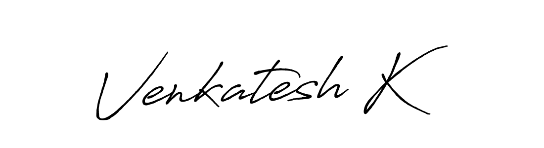 How to Draw Venkatesh K signature style? Antro_Vectra_Bolder is a latest design signature styles for name Venkatesh K. Venkatesh K signature style 7 images and pictures png