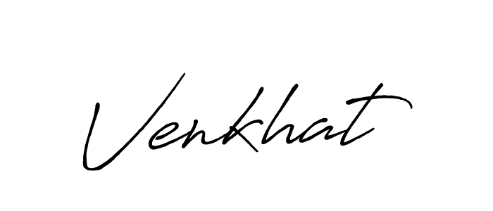 Design your own signature with our free online signature maker. With this signature software, you can create a handwritten (Antro_Vectra_Bolder) signature for name Venkhat. Venkhat signature style 7 images and pictures png