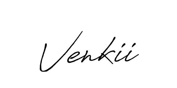 Also You can easily find your signature by using the search form. We will create Venkii name handwritten signature images for you free of cost using Antro_Vectra_Bolder sign style. Venkii signature style 7 images and pictures png