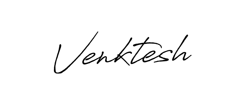 Venktesh stylish signature style. Best Handwritten Sign (Antro_Vectra_Bolder) for my name. Handwritten Signature Collection Ideas for my name Venktesh. Venktesh signature style 7 images and pictures png