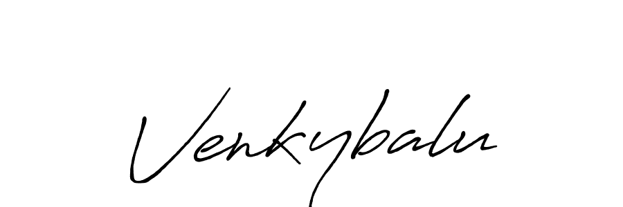 How to make Venkybalu signature? Antro_Vectra_Bolder is a professional autograph style. Create handwritten signature for Venkybalu name. Venkybalu signature style 7 images and pictures png
