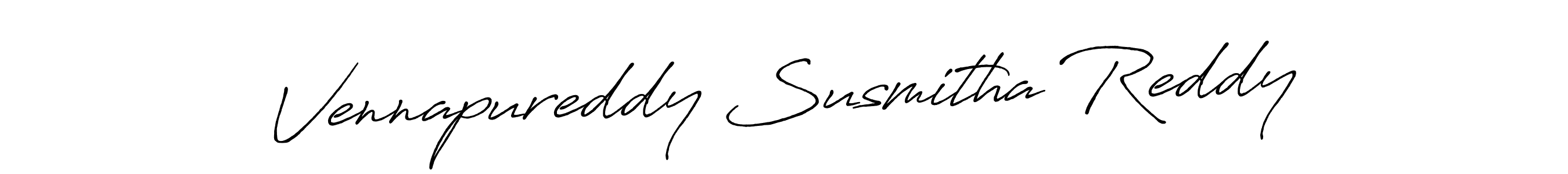 The best way (Antro_Vectra_Bolder) to make a short signature is to pick only two or three words in your name. The name Vennapureddy Susmitha Reddy include a total of six letters. For converting this name. Vennapureddy Susmitha Reddy signature style 7 images and pictures png