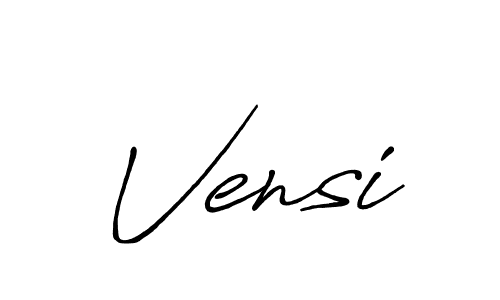 Design your own signature with our free online signature maker. With this signature software, you can create a handwritten (Antro_Vectra_Bolder) signature for name Vensi. Vensi signature style 7 images and pictures png