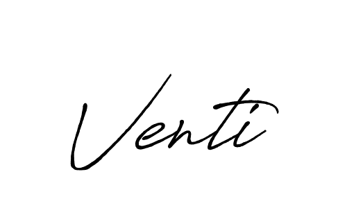 How to make Venti signature? Antro_Vectra_Bolder is a professional autograph style. Create handwritten signature for Venti name. Venti signature style 7 images and pictures png