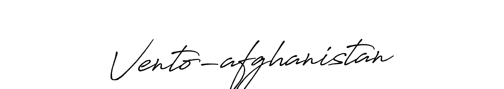 Design your own signature with our free online signature maker. With this signature software, you can create a handwritten (Antro_Vectra_Bolder) signature for name Vento-afghanistan. Vento-afghanistan signature style 7 images and pictures png