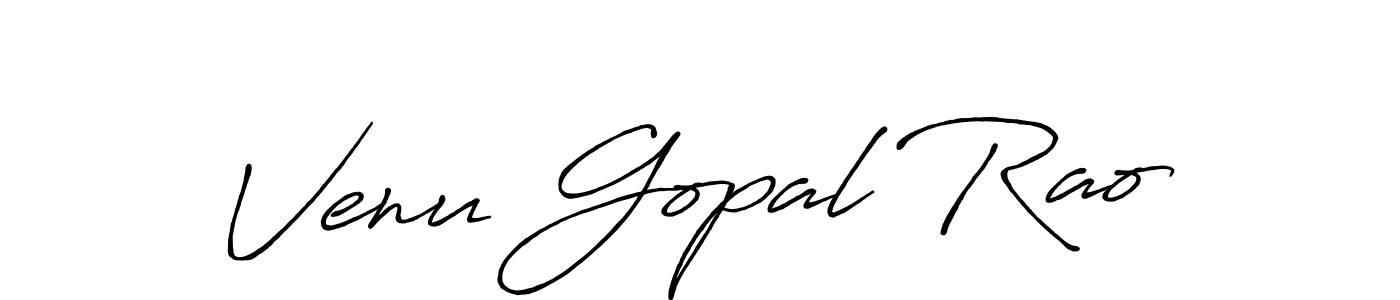 Venu Gopal Rao stylish signature style. Best Handwritten Sign (Antro_Vectra_Bolder) for my name. Handwritten Signature Collection Ideas for my name Venu Gopal Rao. Venu Gopal Rao signature style 7 images and pictures png