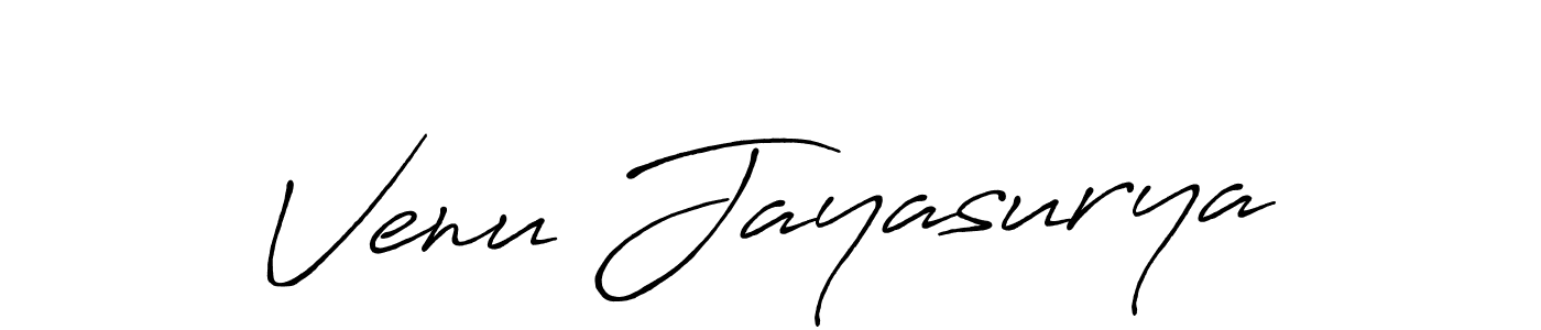 Create a beautiful signature design for name Venu Jayasurya. With this signature (Antro_Vectra_Bolder) fonts, you can make a handwritten signature for free. Venu Jayasurya signature style 7 images and pictures png