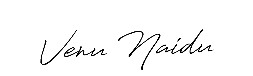 Venu Naidu stylish signature style. Best Handwritten Sign (Antro_Vectra_Bolder) for my name. Handwritten Signature Collection Ideas for my name Venu Naidu. Venu Naidu signature style 7 images and pictures png