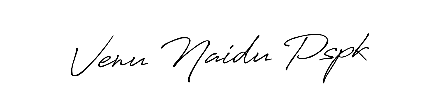 How to make Venu Naidu Pspk name signature. Use Antro_Vectra_Bolder style for creating short signs online. This is the latest handwritten sign. Venu Naidu Pspk signature style 7 images and pictures png