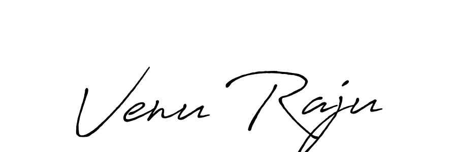 Venu Raju stylish signature style. Best Handwritten Sign (Antro_Vectra_Bolder) for my name. Handwritten Signature Collection Ideas for my name Venu Raju. Venu Raju signature style 7 images and pictures png