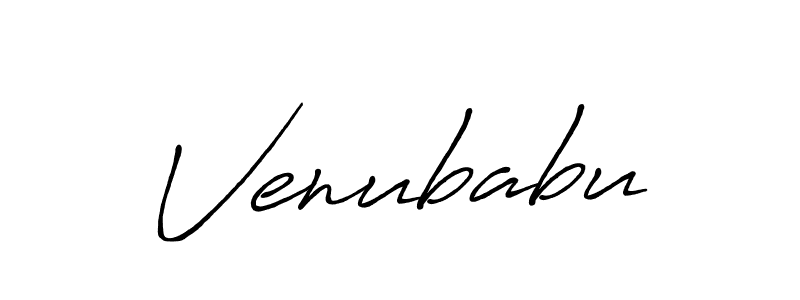 Use a signature maker to create a handwritten signature online. With this signature software, you can design (Antro_Vectra_Bolder) your own signature for name Venubabu. Venubabu signature style 7 images and pictures png