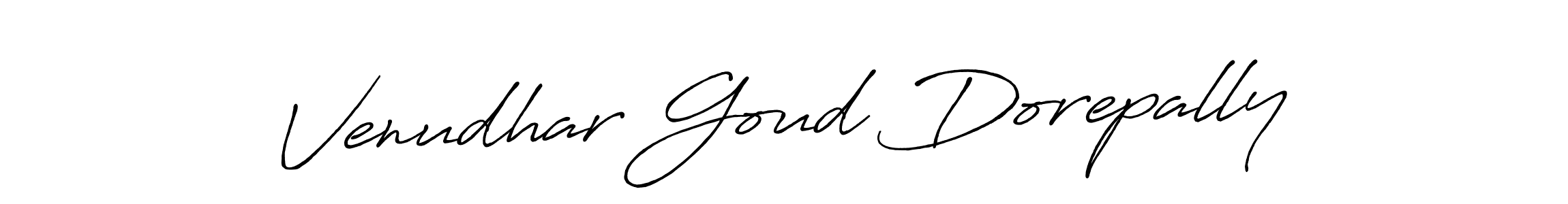 Design your own signature with our free online signature maker. With this signature software, you can create a handwritten (Antro_Vectra_Bolder) signature for name Venudhar Goud Dorepally. Venudhar Goud Dorepally signature style 7 images and pictures png