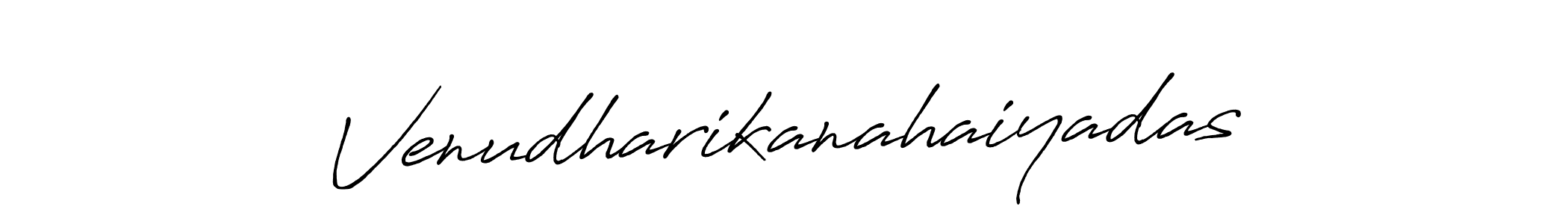 How to make Venudharikanahaiyadas name signature. Use Antro_Vectra_Bolder style for creating short signs online. This is the latest handwritten sign. Venudharikanahaiyadas signature style 7 images and pictures png