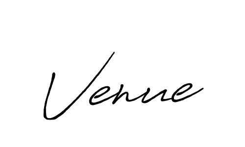Make a beautiful signature design for name Venue. With this signature (Antro_Vectra_Bolder) style, you can create a handwritten signature for free. Venue signature style 7 images and pictures png