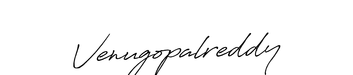 Venugopalreddy stylish signature style. Best Handwritten Sign (Antro_Vectra_Bolder) for my name. Handwritten Signature Collection Ideas for my name Venugopalreddy. Venugopalreddy signature style 7 images and pictures png