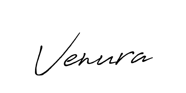 Make a beautiful signature design for name Venura. With this signature (Antro_Vectra_Bolder) style, you can create a handwritten signature for free. Venura signature style 7 images and pictures png