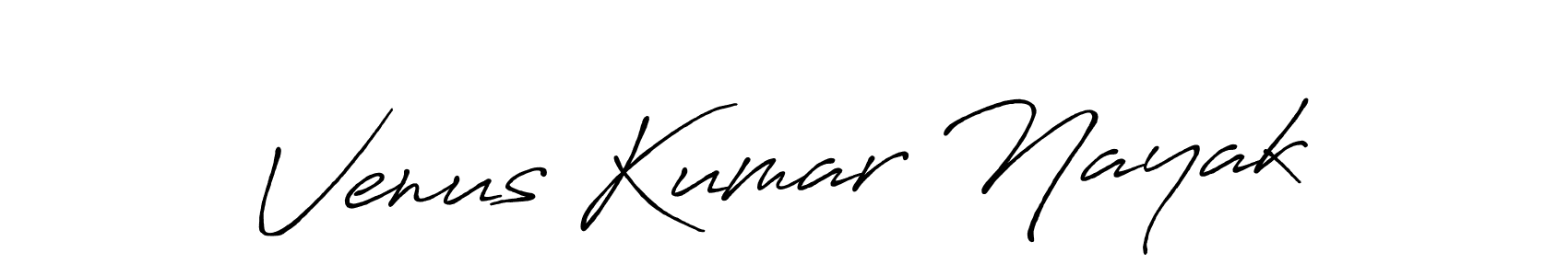 How to make Venus Kumar Nayak name signature. Use Antro_Vectra_Bolder style for creating short signs online. This is the latest handwritten sign. Venus Kumar Nayak signature style 7 images and pictures png