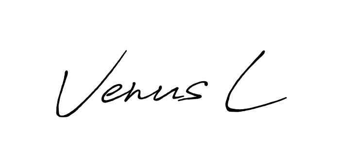 How to make Venus L name signature. Use Antro_Vectra_Bolder style for creating short signs online. This is the latest handwritten sign. Venus L signature style 7 images and pictures png