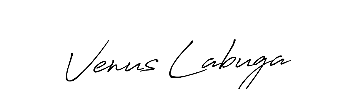 How to make Venus Labuga name signature. Use Antro_Vectra_Bolder style for creating short signs online. This is the latest handwritten sign. Venus Labuga signature style 7 images and pictures png