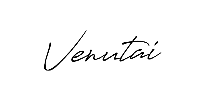 Design your own signature with our free online signature maker. With this signature software, you can create a handwritten (Antro_Vectra_Bolder) signature for name Venutai. Venutai signature style 7 images and pictures png