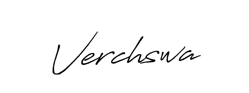 Design your own signature with our free online signature maker. With this signature software, you can create a handwritten (Antro_Vectra_Bolder) signature for name Verchswa. Verchswa signature style 7 images and pictures png