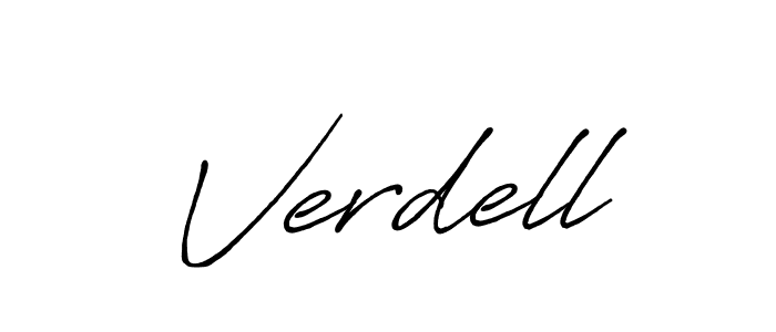 It looks lik you need a new signature style for name Verdell. Design unique handwritten (Antro_Vectra_Bolder) signature with our free signature maker in just a few clicks. Verdell signature style 7 images and pictures png