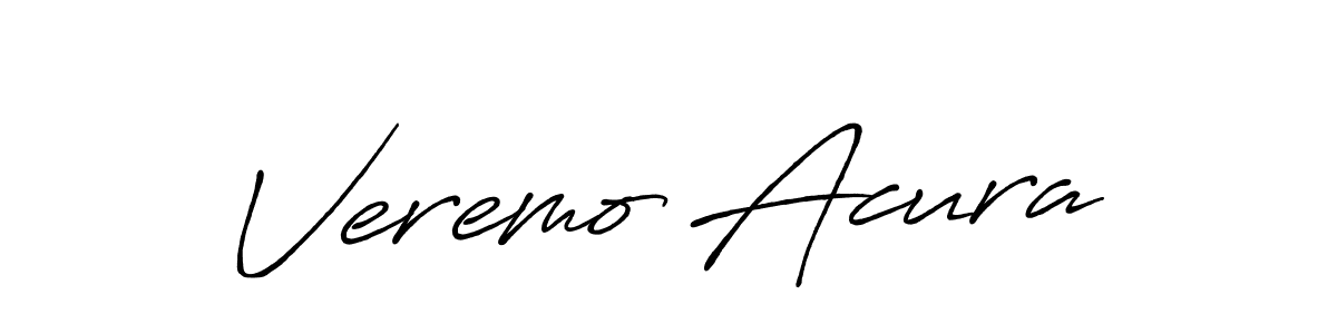 Make a beautiful signature design for name Veremo Acura. Use this online signature maker to create a handwritten signature for free. Veremo Acura signature style 7 images and pictures png