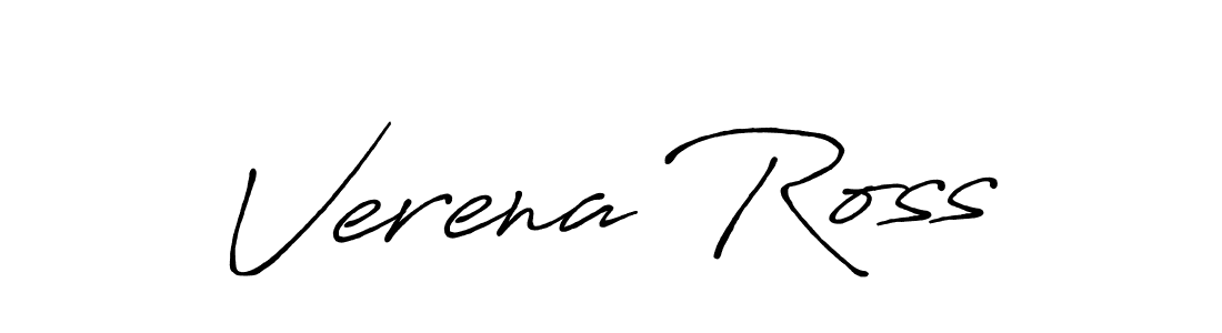 How to make Verena Ross signature? Antro_Vectra_Bolder is a professional autograph style. Create handwritten signature for Verena Ross name. Verena Ross signature style 7 images and pictures png