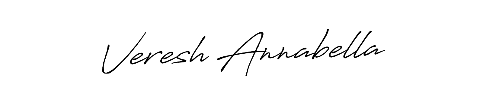 Make a short Veresh Annabella signature style. Manage your documents anywhere anytime using Antro_Vectra_Bolder. Create and add eSignatures, submit forms, share and send files easily. Veresh Annabella signature style 7 images and pictures png