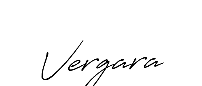 Also we have Vergara name is the best signature style. Create professional handwritten signature collection using Antro_Vectra_Bolder autograph style. Vergara signature style 7 images and pictures png